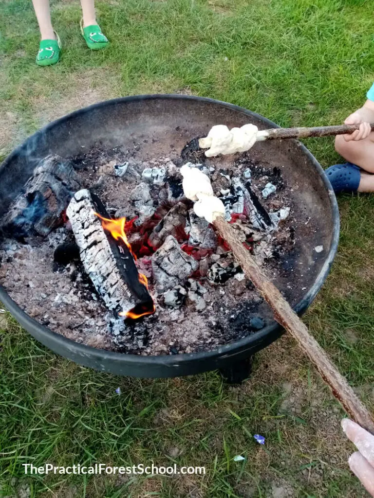 cooking bread on a stick